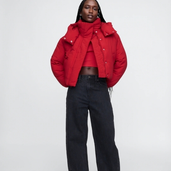 New GAP Duvet Wrap Puffer Jacket - Picture 3 of 15